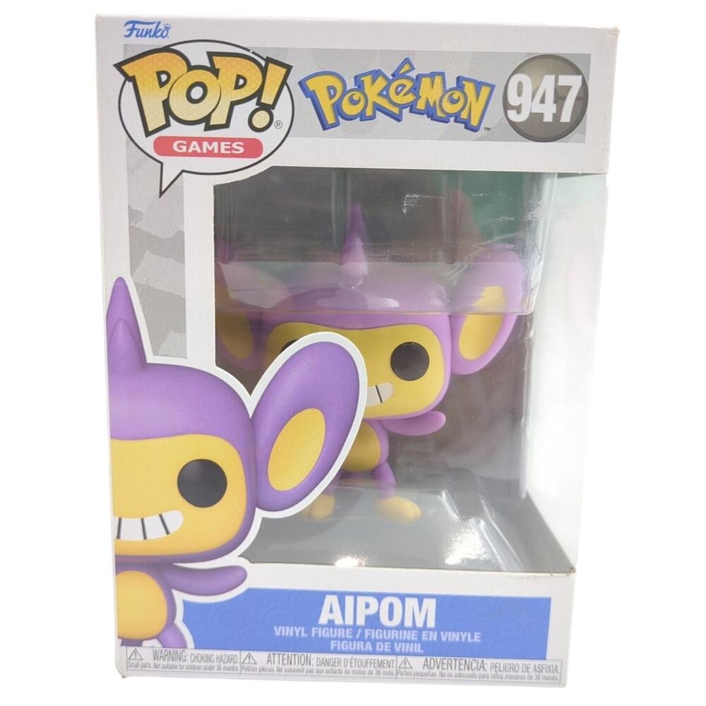 Funko Pop Games Aipom Pokemon 947 Vinyl Figure New Box Damage Damaged